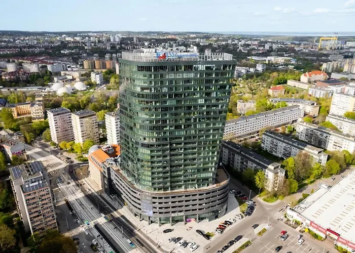 Miodowy Apartament W Hanza Tower -Sauna&Pool